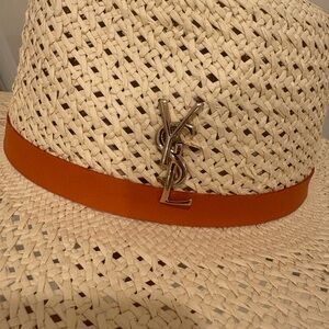 YSL straw hat new